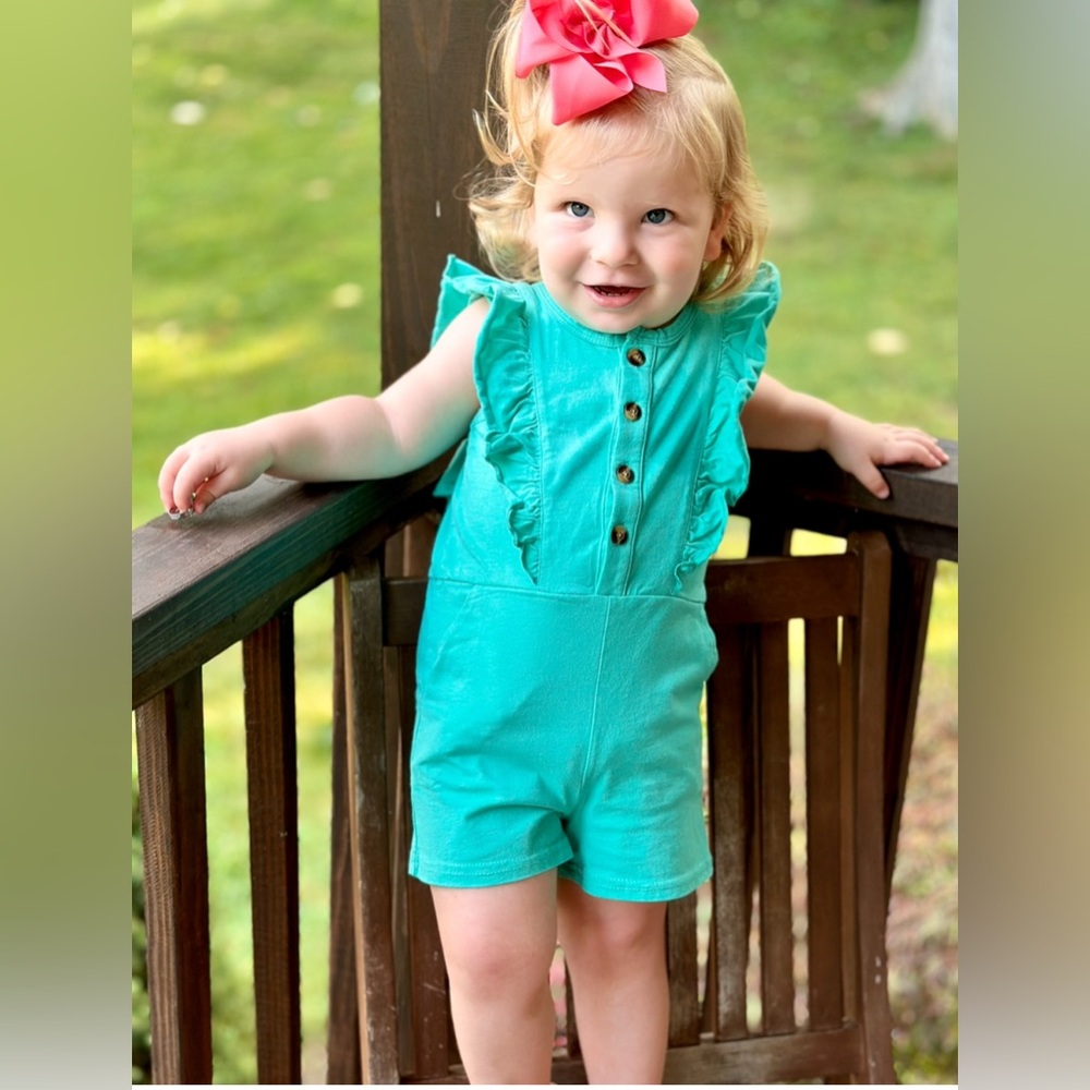 Girls Ruffle Romper